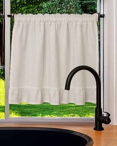 ZESTAW LAMBREKIN + ZAZDROSTKA SHABBY CHIC FALBANKA