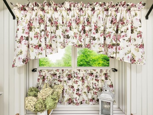 ZESTAW LAMBREKIN + ZAZDROSTKA SHABBY CHIC ROSES
