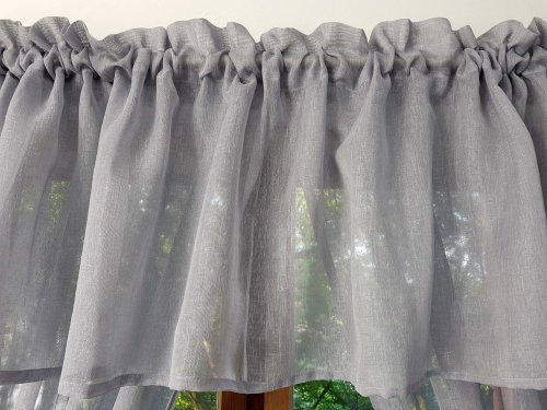 ZESTAW ZASŁON+ZAZDROSTKA+LAMBREKIN SZARY SABLE 