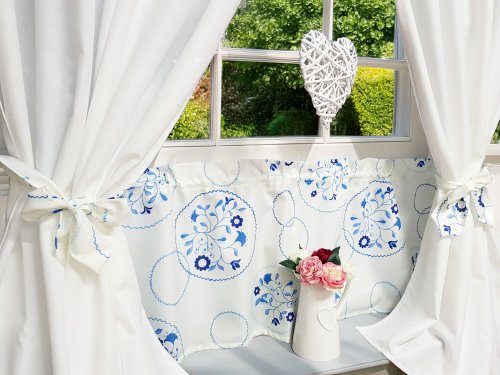 Zestaw zasłon+zazdrostka zielona pastel kratka